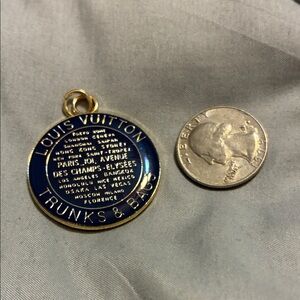 Louis Vuitton Blue and Gold Medallion